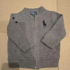Polo Ralph Lauren グレー ニットジャケット 24m 90cm