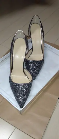 R&E スパンコール　ラメヒール