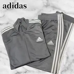 adidas アディダス ジャージ 上下セット 2XO グレー 3本ライン