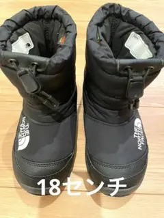 THE NORTH FACE スノーブーツ キッズ18センチ 黒 ヌプシ
