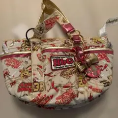 新品HbG ハンドバッグ 総柄 ピンク ゴールド訳ありのサムネイル