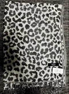AZUL by moussy マフラーストール フリンジレオパード