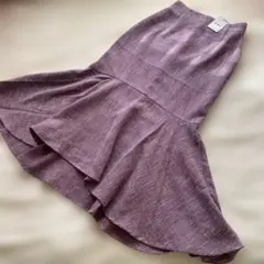 新品未使用GRL ツイードマーメイドスカート M パープル