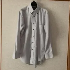 Grian Rorchi ボタンダウンドットシャツライトグレー