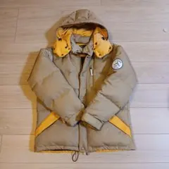 AIGLE フード付きダウンジャケット ベージュ/イエローのサムネイル