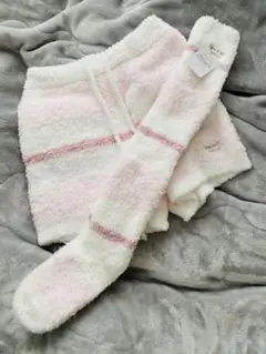 フリースルームウェアセット ピンク