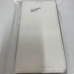 AQUOS WISH 3 専用 手帳型ケース ホワイト