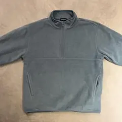 old UNIQLO フリース ハーフジップジャケット 水色