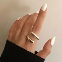 【新品、匿名配送】シルバーリング 指輪 調整可能 大人気 2