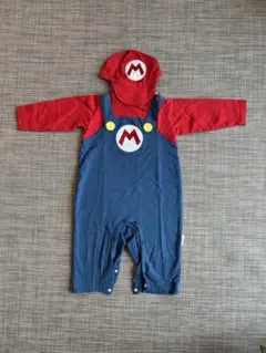 マリオ コスチューム 90cm 帽子付き