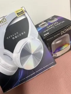 EDGE SOUND ワイヤレスヘッドフォンとDOMEスピーカーセット