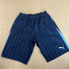 PUMA ストライプ ハーフパンツ ネイビー