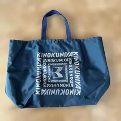 紀ノ国屋 エコバッグ トートバッグ ネイビー