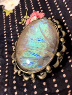 モルフォ蝶　大きめブローチ　ヴィンテージ　その2