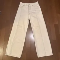 フリンジストレートジーンズYT+E