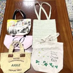 トートバッグ &エコバッグ　計５点セット