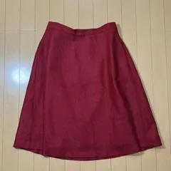 週末限定お値下げ✨赤 フレアスカート 裏地付き