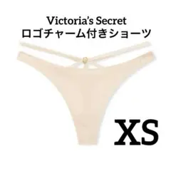 ロゴチャーム付 ヴィクトリアシークレット ストラップソング ベージュ XSのサムネイル