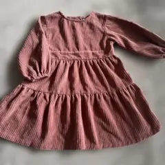 petit main コーデュロイ長袖ワンピース　110センチ