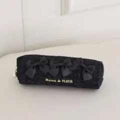 Maison de FLEUR ツイードリボンロングポーチ　ブラック　黒のサムネイル