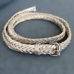 H&M メッシュベルト シルバー