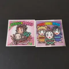 鬼滅の刃 鬼滅の刃マンチョコ 遊郭編 シール 善逸 炭治郎 伊之助