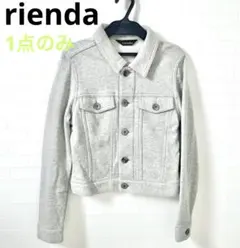 rienda リエンダ スウェット ジャケット 上着 羽織り Gジャン