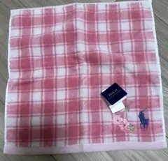 【新品・未使用】Polo Ralph Lauren タオルハンカチ ピンク