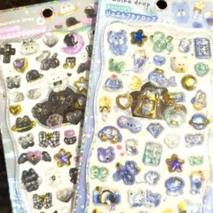 【カミオジャパン正規品】aoiro＆kuroiroストーン付ジュエルプチドロップ