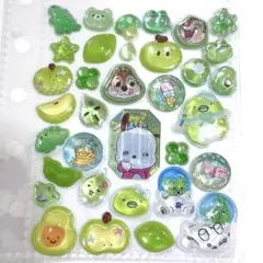 緑 黄緑 シール帳 おすそ分け うるちゅる ボンボンドロップシール