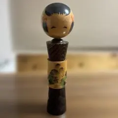 伝統的な手描きこけし人形 高さ約22cm - メルカリ