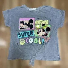 ZARA kids120-130ガールズミッキーミニーTシャツリボンスパンコール