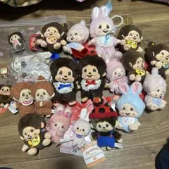 モンチッチどっさり収穫ぬいぐるみ4種セットりんごマスコット約25cm