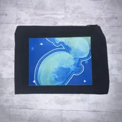 くらげのオリジナルポーチ　黒