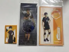 ハイキュー　影山飛雄 アクリルスタンド バッジ　合計3点セット