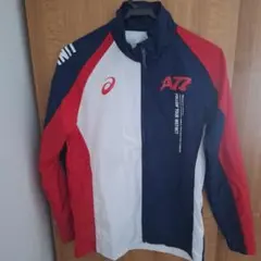 asics A77ウインドブレーカー Sサイズ 赤 青