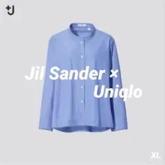 +J スーピマコットンストライプシャツジャケット XL 綿100％UNIQLO