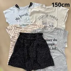 キッズ　女の子　半袖シャツ　キュロットパンツ　150cm まとめ売り