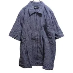 MICHIKO LONDON JEANS ストライプ 半袖シャツ 良品 ミチコのサムネイル