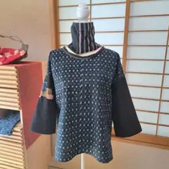 絣 古布 ブラウス パッチワーク 刺し子