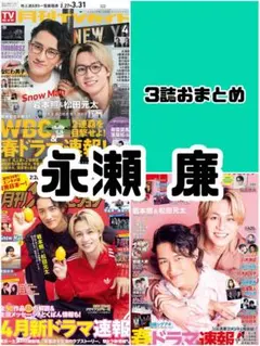 ザテレビジョン TVガイド TVfan 4月号 永瀬廉 切り抜き.
