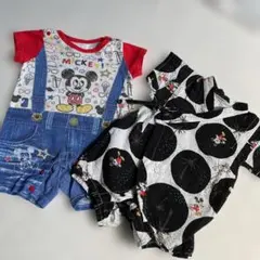 ☆ディズニーベイビー(Ｆ.O)ロンパース2枚セット☆サイズ70