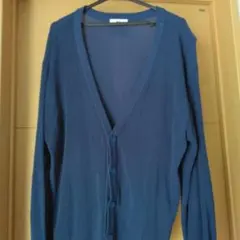 【美品】WEGO ネイビー Vネック カーディガン L