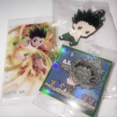 ハンターハンター ガチャガチャ ラバーマスコット ウエハース イタジャガ ゴン