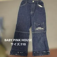 【美品】　BABY PINK HOUSE パンツ　デニム　110 ピンクハウスのサムネイル