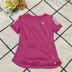 adidas ピンク トレーニングウェア　メッシュ乾きやすい　XS
