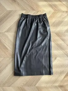 美品　ドゥーズィエムクラス Faux Leather Skirt タイトスカート