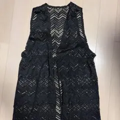 ブラック レース ロングベストのサムネイル