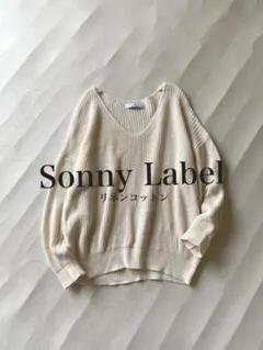 アーバンリサーチ Sonny LabelリネンコットンVネックサマーニット