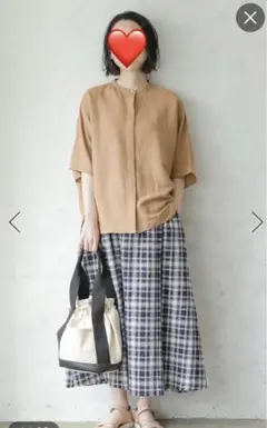 studio CLIP スタディオクリップ リネンレーヨンドルマンシャツ